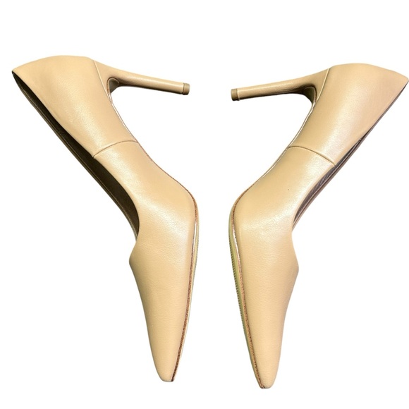 A NEW DAY womens tan beige neutral TARA Pointed-Toe Heels size 9.5 WIDE NWT - Picture 6 of 8